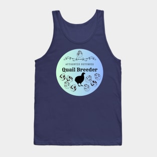 Authentic Quail Breeder Blue Gradient Tank Top